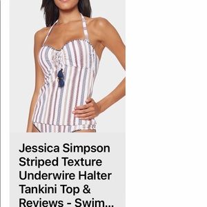 Jessica Simpson underwire swimsuit top. size M